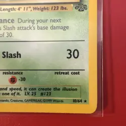 Scyther 10/64 Jungle 1999 Holo Rare Pokémon Card WOTC TCG 1st Edition - Image 4
