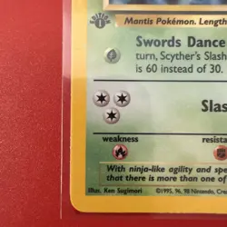 Scyther 10/64 Jungle 1999 Holo Rare Pokémon Card WOTC TCG 1st Edition - Image 5