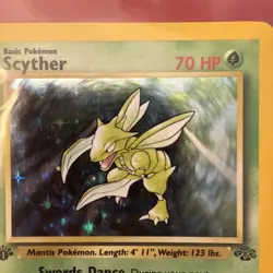 Scyther 10/64 Jungle 1999 Holo Rare Pokémon Card WOTC TCG 1st Edition - Image 6