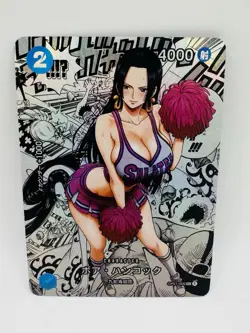 One Piece Goddess Boa Hancock #9 Cheerleader DIY Doujin Kawaii Art Holo Card - Image 2