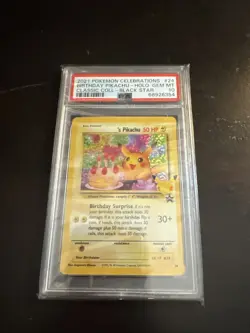 2021 POKEMON CELEBRATIONS CLASSIC COLLECTION #24 BIRTHDAY PIKACHU-HOLO PSA 10 - Image 1