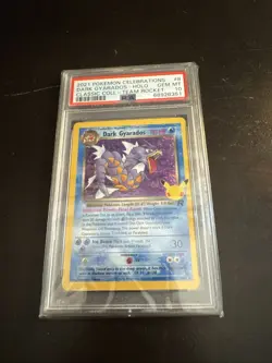 2021 POKEMON CELEBRATIONS CLASSIC COLL #8 DARK GYARADOS HOLO PSA 10 - Image 1