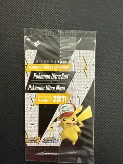 Sealed Ash's Pikachu SM108 Sun & Moon Black Star Promo I Choose You Pokemon - Image 2