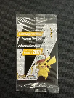 Sealed Ash's Pikachu SM108 Sun & Moon Black Star Promo I Choose You Pokemon - Image 2