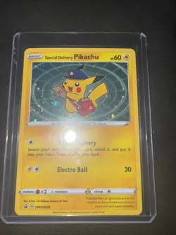Special Delivery Pikachu SWSH074 SWSH: Sword & Shield Promo Cards Holo W/SWIRL - Image 12