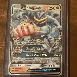 Machamp GX - 64/147 - Pokemon Burning Shadows Sun & Moon Ultra Rare Card NM - Image 1