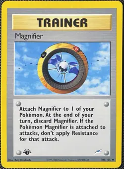 Magnifier 101/105 Neo Destiny Regular 1st Edition - PokÃ©mon Card - Image 1