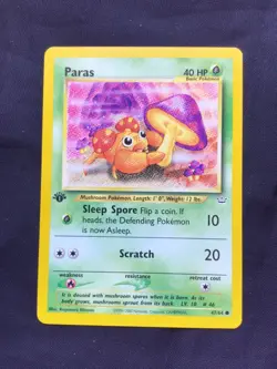 Pokemon Cards: 1st Edition Neo Revelation Common: Paras 47/64 - Image 11