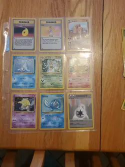 Base Set Pokémon Cards 1999 (9) Cards Pikachu ,  Charmander LP Excellent Cond. - Image 2