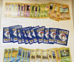 Bulk Lot 120+ Base Set - Fossil - Jungle Commons 1st Edition Pokémon Cards (02) - Image 3
