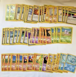 Bulk Lot 120+ Base Set - Fossil - Jungle Commons 1st Edition Pokémon Cards (02) - Image 6