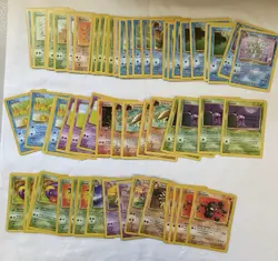 Bulk Lot 120+ Base Set - Fossil - Jungle Commons 1st Edition Pokémon Cards (02) - Image 7