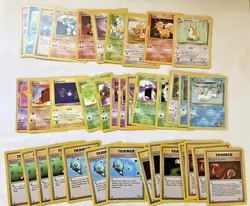 Bulk Lot 120+ Base Set - Fossil - Jungle Commons 1st Edition Pokémon Cards (02) - Image 8