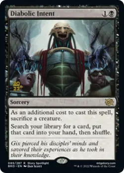 MTG Foil - Diabolic Intent - 89 / NM / English - Image 1