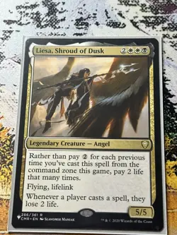 MTG 1X LIESA, SHROUD OF DUSK  COMMANDER LEGENDS  NEAR MINT/MINT - Image 1
