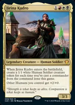 MTG - Jirina Kudro - Commander 2020 Ikoria - Light Play - Normal - Image 1