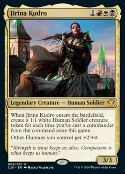 MTG - Jirina Kudro - Commander 2020 Ikoria - Light Play - Normal - Image 2