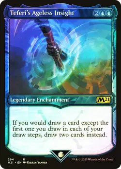MTG FOIL Teferi's Ageless Insight Showcase  - NM - Image 1