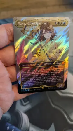 1x Yuna Grand Summoner GERMAN Borderless Surge Foil NM MTG Final Fantasy x1 - Image 1