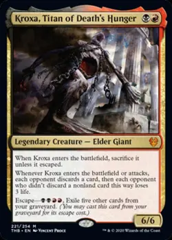 MTG English Kroxa, Titan of Death's Hunger NM Normal Theros Beyond Death - Image 2