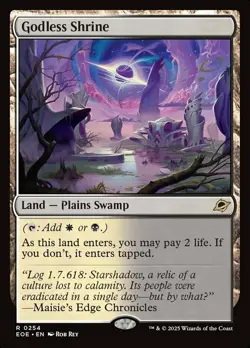 x1 Godless Shrine - Foil R MTG Edge of Eternities M/NM, English - Image 2