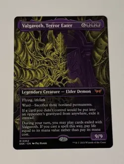 MTG Valgavoth, Terror Eater -  Duskmourn: House of Horror SHOWCASE LP - Image 1