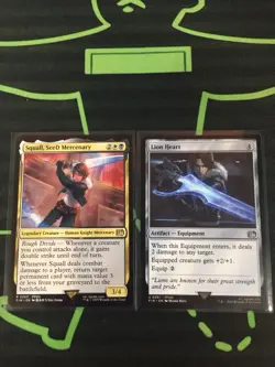 MTG Magic The Gathering Squall, SeeD Mercenary / Lion Heart FIN Final Fantasy - Image 2