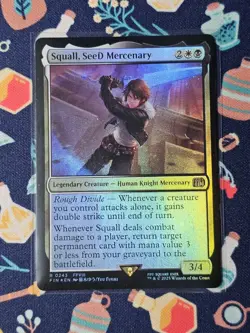 Squall, SeeD Mercenary - 0243 - Magic: Final Fantasy MTG - Rare - FOIL - Image 1