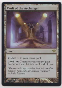 Magic: The Gathering Vault of the Archangel Foil Dark Ascension Rare - Image 1