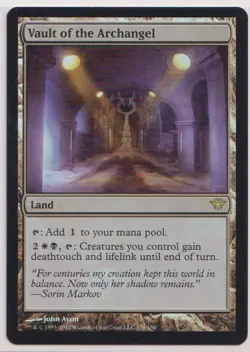Magic: The Gathering Vault of the Archangel Foil Dark Ascension Rare - Image 2