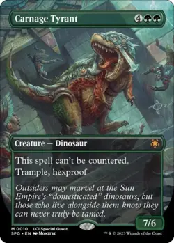 MTG English Carnage Tyrant (Borderless) NM Foil Special Guests - Image 2