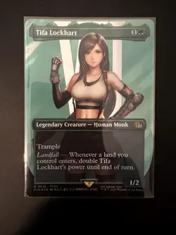 Tifa Lockhart (Borderless) (Surge Foil) Rare 0536 NM or better - Image 2