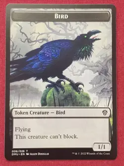 Magic The Gathering DOMINARIA UNITED BIRD 006 token card MTG - Image 1