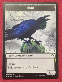 Magic The Gathering DOMINARIA UNITED BIRD 006 token card MTG - Image 3