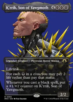 K'rrik, Son of Yawgmoth (Borderless) - Modern Horizons 3 (MH3) - Image 2