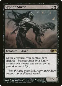 SYPHON SLIVER - MTG M14 Rare Creature - Image 1