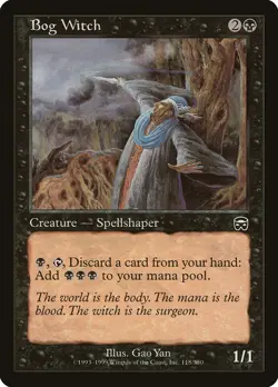 Bog Witch Mercadian Masques MTG LP - Image 2