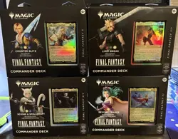 Final Fantasy Magic The Gathering Universes Beyond Commander Decks - Set of 4 - Image 1