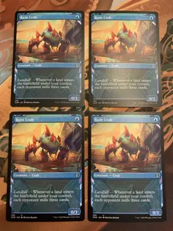 MTG Magic ZNR Zendikar Rising Regular Uncommon Showcase RUIN CRAB Lot of 4 - Image 1