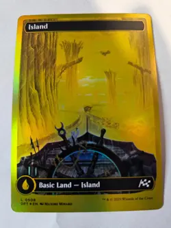 MTG Island Full Art First Place Finish FOIL - Aetherdrift 508 - Image 1