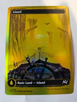 MTG Island Full Art First Place Finish FOIL - Aetherdrift 508 - Image 2