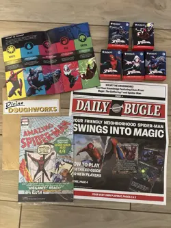SDCC 2025 Magic The Gathering x Spider-Man Complete Welcome Deck Set (5)+COMIC - Image 1