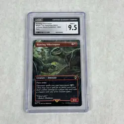 2023 Magic Hunting Velociraptor 004 Jurassic World Borderless Graded CGC 9.5 M+ - Image 1