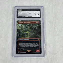 2023 Magic Hunting Velociraptor 004 Jurassic World Borderless Graded CGC 9.5 M+ - Image 6