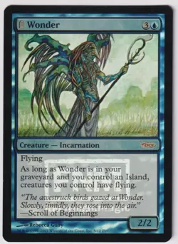 MTG Foil 1X Wonder X1 FNM Promo Magic - Played - Image 1