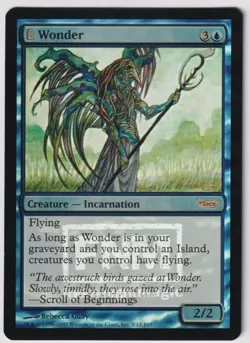 MTG Foil 1X Wonder X1 FNM Promo Magic - Played - Image 3