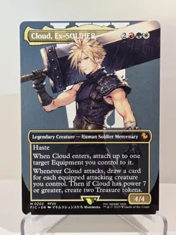 MTG Cloud, Ex-SOLDIER (Borderless) Regular Final Fantasy Magic The Gathering - Image 1