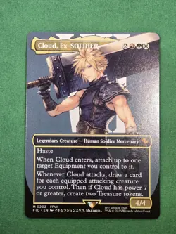 MTG Cloud, Ex-SOLDIER (Borderless) Regular Final Fantasy Magic The Gathering - Image 3