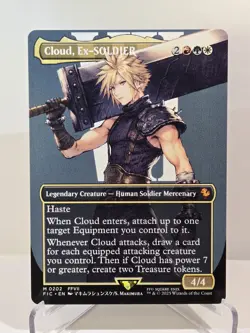 MTG Cloud, Ex-SOLDIER (Borderless) Regular Final Fantasy Magic The Gathering - Image 5