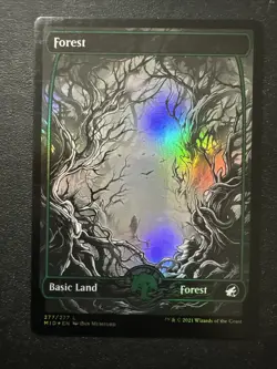MTG Forest (277) Innistrad: Midnight Hunt 277/277 Foil Land - Image 1